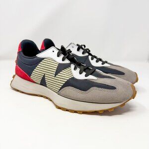 New Balance NB327 Black Team Red Shoes Men's Size 11.5 Retro Runner Y2K Chunky